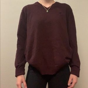 V-Neck Polo Sweater
